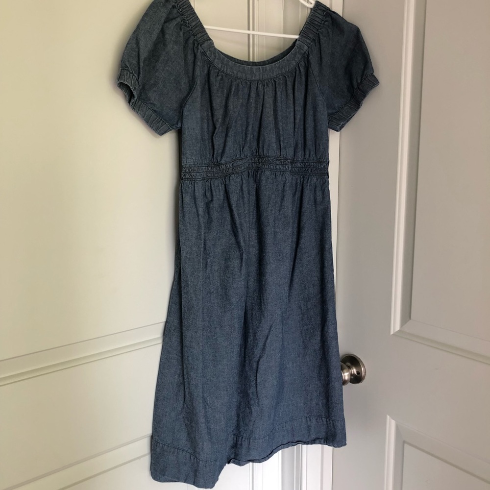 Motherhood Maternity Large Denim Chambray Dress